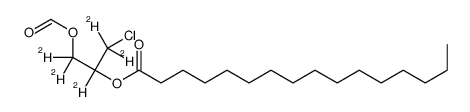 (Rac)-1,2-Bis-palmitol-3-chloropropanediol-d5 Structure