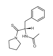 (S)-N-(3-phenyl-1-(pyrrolidin-1-yl)-1-thioxopropan-2-yl)acetamide结构式