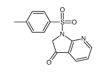 1-[(4-Methylphenyl)sulfonyl]-1,2-dihydro-3H-pyrrolo[2,3-b]pyridin -3-one结构式