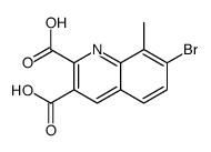 7-bromo-8-methylquinoline-2,3-dicarboxylic acid structure