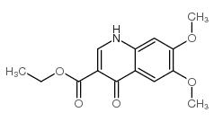 6,7-DIMETHOXY-4-OXO-1,4-DIHYDRO-QUINOLINE-3-CARBOXYLIC ACID ETHYL ESTER Structure