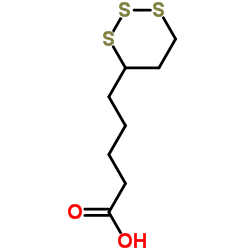 1,2,3-三硫杂环己烷-4-戊酸结构式