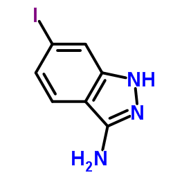 6-IODO-1H-INDAZOL-3-YLAMINE结构式