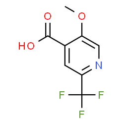 5-甲氧基-2-(三氟甲基)吡啶-4-羧酸结构式