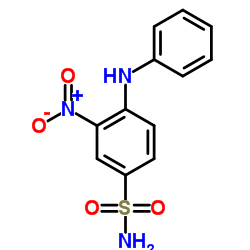 4-Anilino-3-nitrobenzenesulfonamide Structure