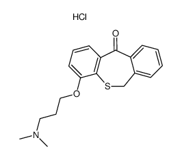4-(3-dimethylaminopropoxy)dibenzo[b,e]thiepin-11(6H)-one hydrochloride结构式