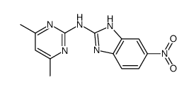1H-Benzimidazol-2-amine, N-(4,6-dimethyl-2-pyrimidinyl)-5-nitro-结构式