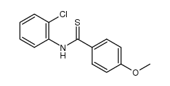 N-(2-chlorophenyl)-4-methoxybenzothioamide结构式