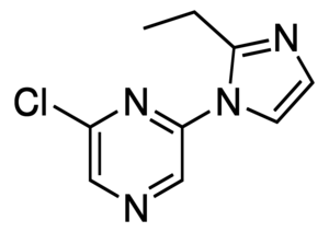 2-Chloro-6-(2-ethyl-1H-imidazol-1-yl)pyrazine Structure