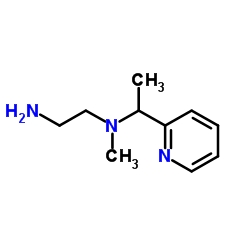 N-Methyl-N-[1-(2-pyridinyl)ethyl]-1,2-ethanediamine结构式