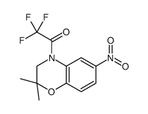 1-(2,2-dimethyl-6-nitro-3H-1,4-benzoxazin-4-yl)-2,2,2-trifluoroethanone Structure