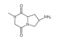 (7S,8aS)-7-amino-2-methylhexahydropyrrolo[1,2-a]pyrazine-1,4-dione(SALTDATA: FREE) structure