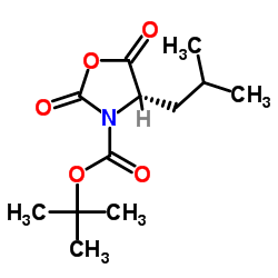 N-tert-Butoxycarbonyl-L-leucine N-carboxylic anhydride structure