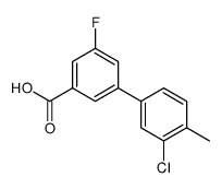 3-(3-chloro-4-methylphenyl)-5-fluorobenzoic acid Structure