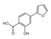4-(furan-2-yl)-2-hydroxybenzoic acid结构式