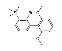(2-bromo-2',6'-dimethoxy-biphenyl-3-yl)trimethylsilane Structure