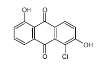 1-chloro-2,5-dihydroxyanthracene-9,10-dione Structure
