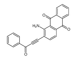 1-amino-2-(3-oxo-3-phenylprop-1-ynyl)anthracene-9,10-dione Structure