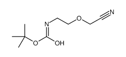tert-butyl N-[2-(cyanomethoxy)ethyl]carbamate Structure