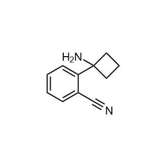 2-(1-Aminocyclobutyl)benzonitrile Structure