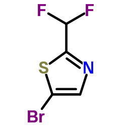 5-Bromo-2-(difluoromethyl)thiazole structure