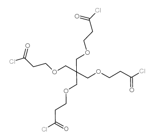 3,3'-(2,2-BIS((3-CHLORO-3-OXOPROPOXY)METHYL)PROPANE-1,3-DIYL)BIS(OXY)DIPROPANOYL Structure