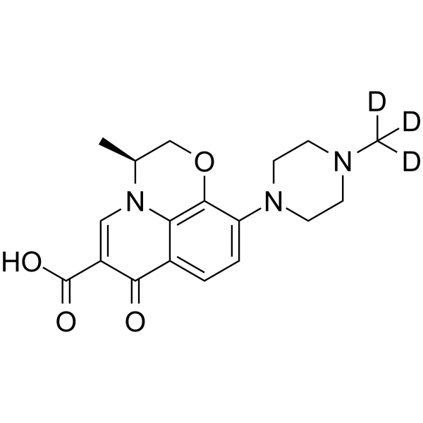 Defluoro Levofloxacin-d3 Structure