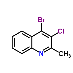 4-Bromo-3-chloro-2-methylquinoline Structure