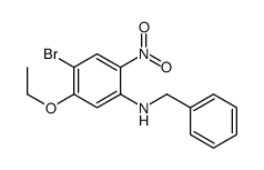 N-benzyl-4-bromo-5-ethoxy-2-nitroaniline结构式