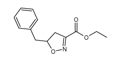 ethyl 5-benzyl-4,5-dihydro-3-isoxazolecarboxylate Structure