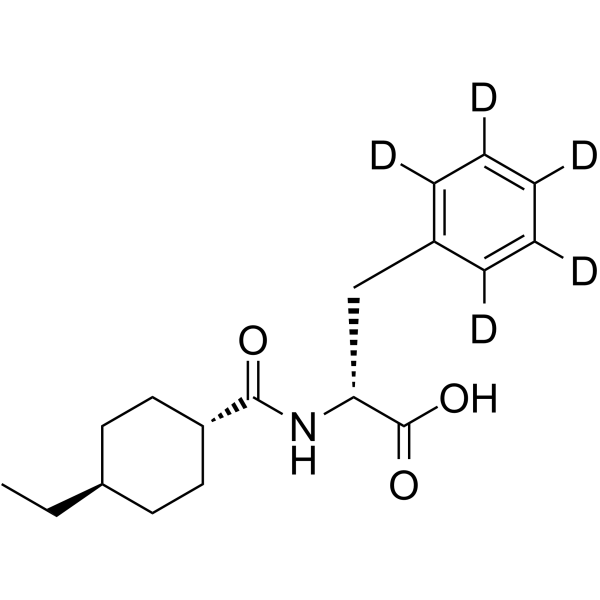 4-Desisopropyl-4-ethyl Nateglinide-d5结构式