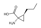 Cyclopropanecarboxylic acid, 1-amino-2-propyl-, (1S,2S)- (9CI) Structure