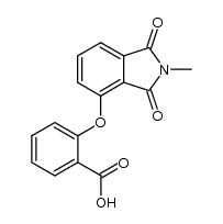 2-[(2,3-Dihydro-2-methyl-1,3-dioxo-1H-isoindol-4-yl)oxy]benzoic Acid Structure