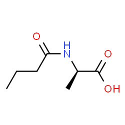 D-Alanine, N-(1-oxobutyl)- (9CI)结构式