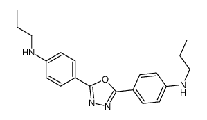 N-propyl-4-[5-[4-(propylamino)phenyl]-1,3,4-oxadiazol-2-yl]aniline结构式
