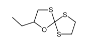 7-ethyl-6-oxa-1,4,9-trithiaspiro[4.4]nonane结构式