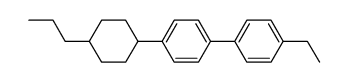 p-(4-n-propylcyclohexyl)-p'-ethylbiphenyl结构式