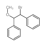 Benzene,1,1'-(1-bromo-2-methoxy-1,2-ethanediyl)bis- Structure