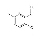 2-Pyridinecarboxaldehyde, 3-methoxy-6-methyl- (9CI) structure