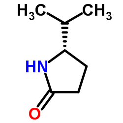 (5S)-5-Isopropyl-2-pyrrolidinone结构式