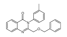 3-(3-methylphenyl)-2-(phenylmethoxymethyl)quinazolin-4-one Structure