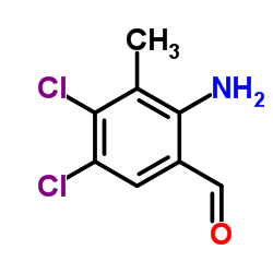 2-Amino-4,5-dichloro-3-methylbenzaldehyde Structure