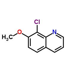8-氯-7-甲氧基喹啉结构式
