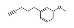 1-(4-pentynyl)-3-methoxybenzene结构式