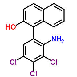 1-(2-Amino-3,4,5-trichlorophenyl)-2-naphthol结构式