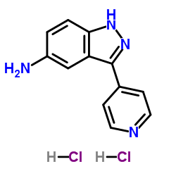 3-(4-Pyridinyl)-1H-indazol-5-amine dihydrochloride结构式