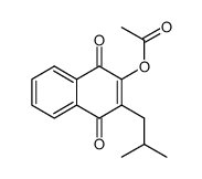 2-acetoxy-3-isobutyl-[1,4]naphthoquinone结构式