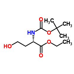 (S)-N-BOC-L-高丝氨酸乙酯结构式