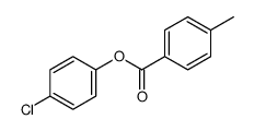 (4-chlorophenyl) 4-methylbenzoate Structure