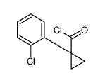 Cyclopropanecarbonyl chloride, 1-(2-chlorophenyl)- (9CI) structure